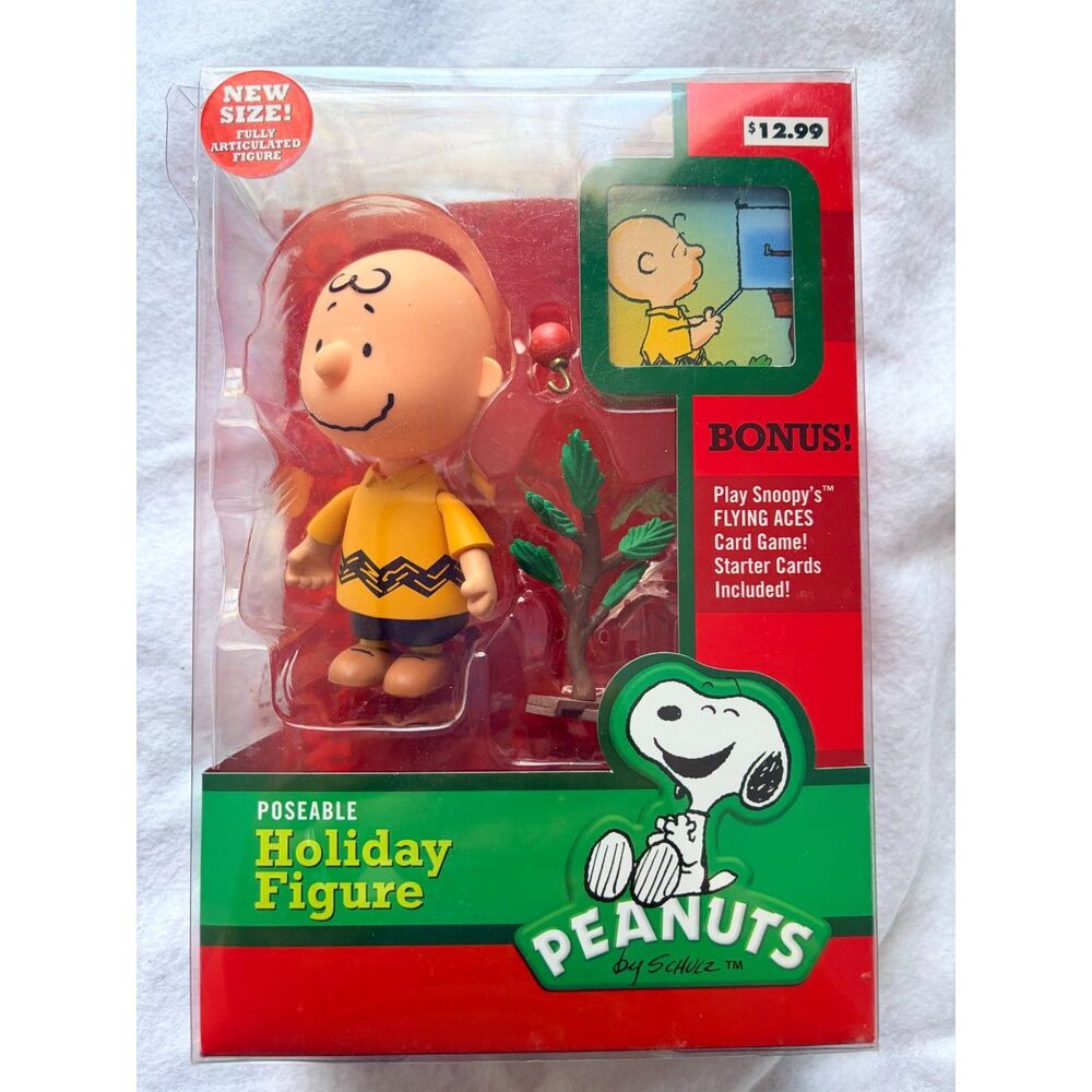 Forever Fun Peanuts Charlie Brown Christmas Figure W/ Tree NIB (Box Wear)